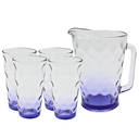 Juego de Agua 5 piezas Bora de difuminado morado (One Shot)