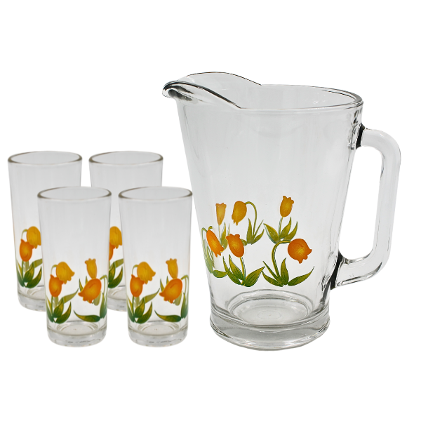 Juego De Agua 5 piezas Tulipanes (One Shot)