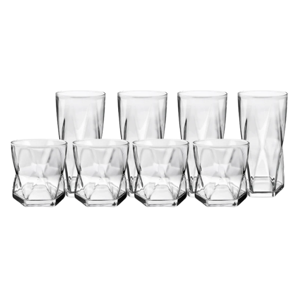 Juego de vasos Rombus 8 piezas(ONE SHOT)