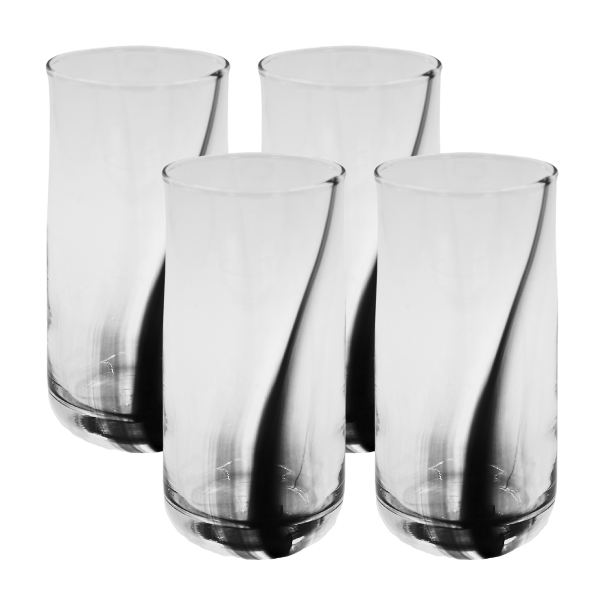 Juego 4 vasos cooler Black Swirl(One Shot)