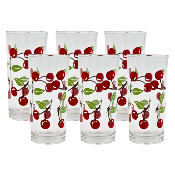 Juego de 6 vasos Cerezas(One Shot)