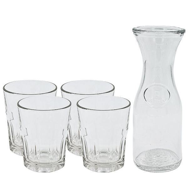 Juego de Garrafa y vasos 5 piezas Crisa (One Shot)