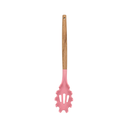 Cuchara para spaguetti Rosa con mango de madera y punta de silicón@