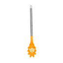 Cuchara para spaguetti Naranja con mango de acero y punta de silicón@