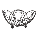 Canasta para frutas de acero inoxidable con esmaltado negro 26 cm @