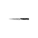 Cuchillo multiusos filo liso 5”Hoja de acero completa, mango ABS, triple remache@