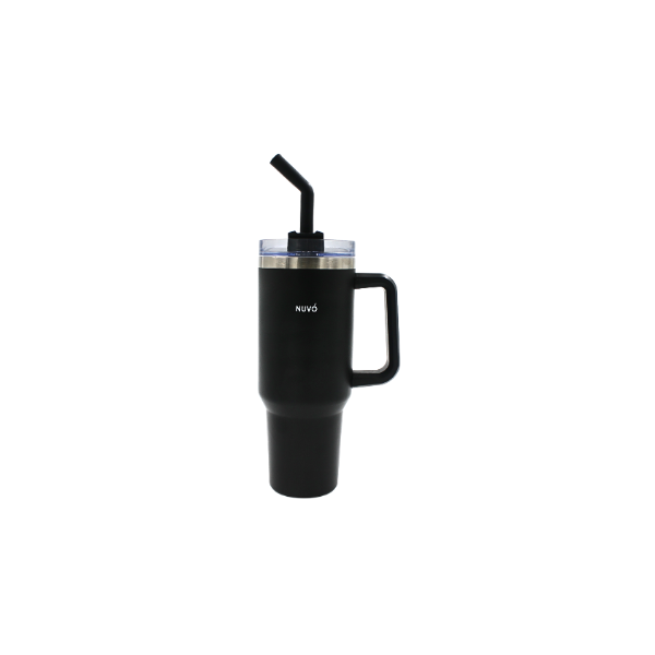 Termo Doble Pared Acero 1.2 L Negro@