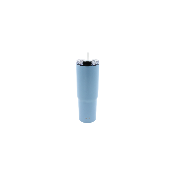 Termo Doble Pared De Acero Azul 900 ml@