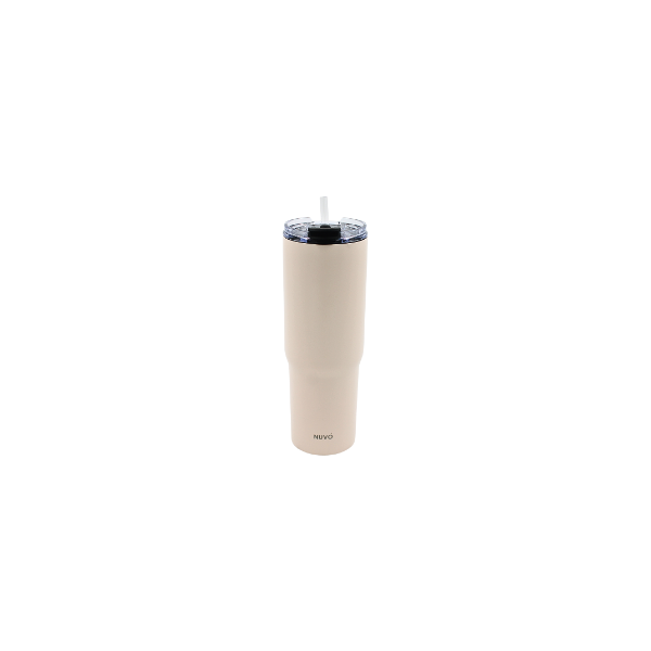 Termo Doble Pared De Acero Beige 900 ml@
