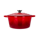 Olla de hierro fundido esmaltado con tapa 24 cm@