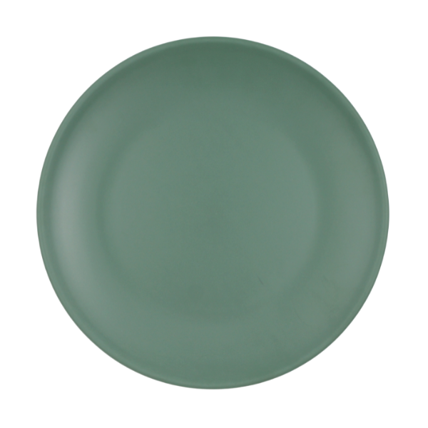 Plato trinche cup 26.7 cm-10.5" melamina verde mate@