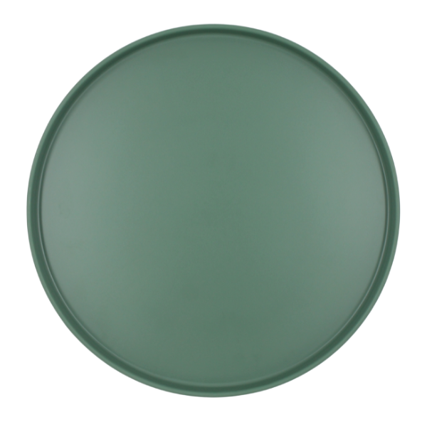 Plato Barcelona 27 cm melamina verde mate@