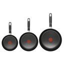 Juego de 3 sartenes T-fal Rojo Vital (One Shot)