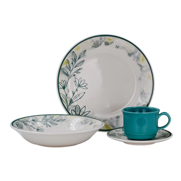 Vajilla de cerámica 16 piezas Cala Corona MOD. VL156G040116 (2)