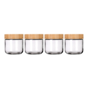 Juego de 4 frascos de vidrio con tapa de bambú ATN3608 Home Sweet Home (4)