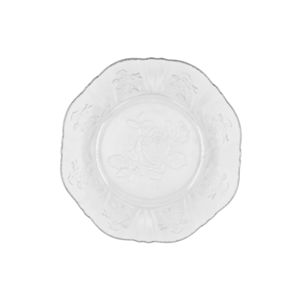 Plato Rosas Cristalino