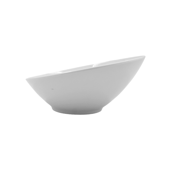 Bowl inclinado de 21 cm de melamina blanca
