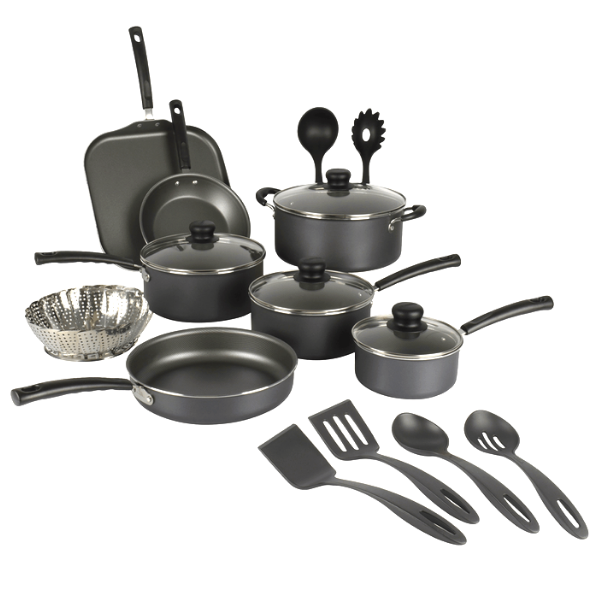 Batería de Cocina Tramontina Primeware Negra 18 Piezas