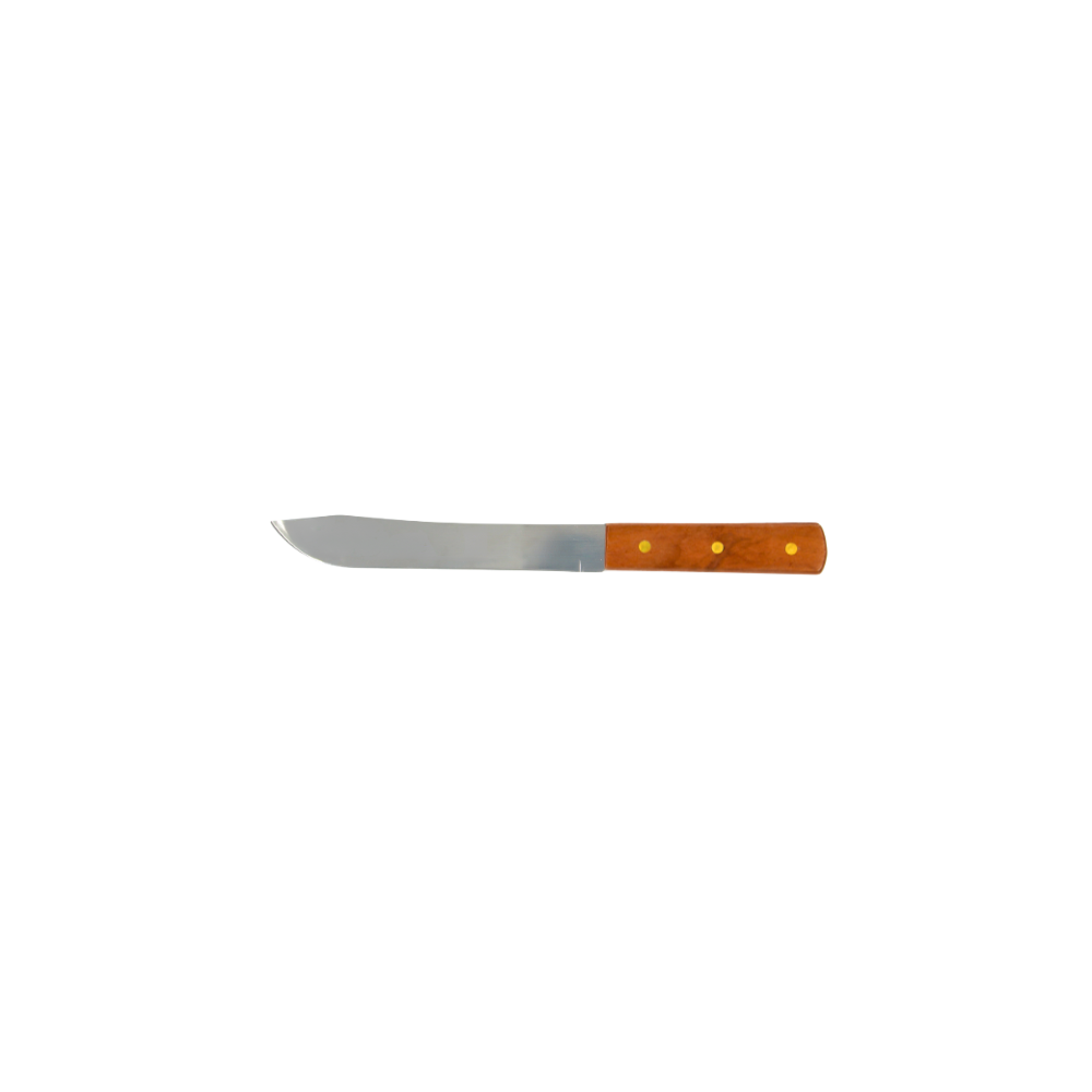 Cuchillo de cocina con mango de madera 7"