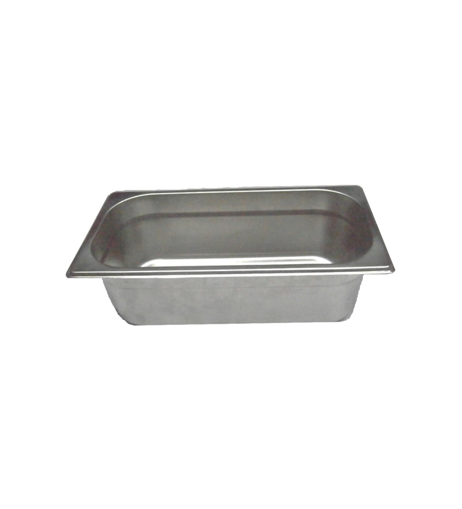 Inserto Acero Inoxidable Tercio 1/3 Profundidad 10 cm 4"(BAJA)