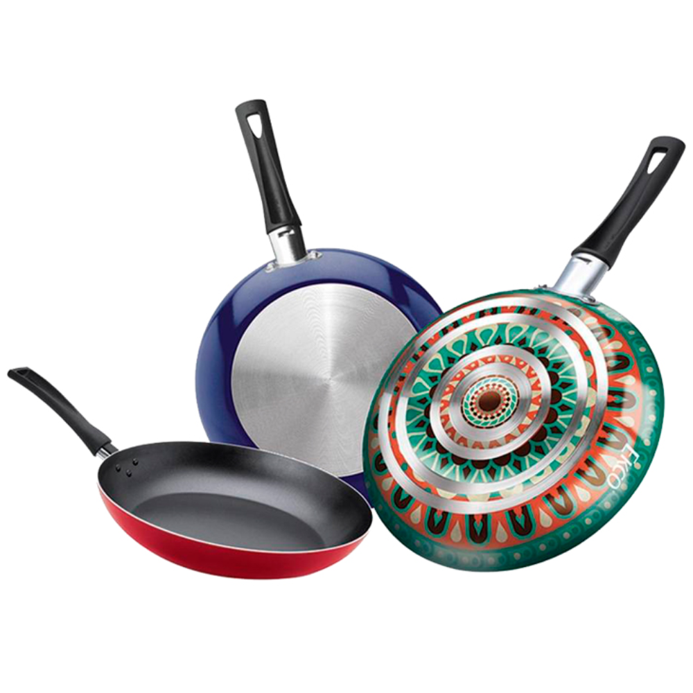 Juego de 3 sartenes Hippie Chic Ekco