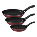 Juego de 3 sartenes Tramontina Linz Rojo