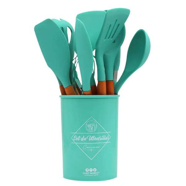 Set De Utensilios De Cocina con base 11 piezas(BAJA)