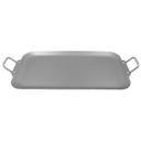 Plancha doble quemador con antiadherente@