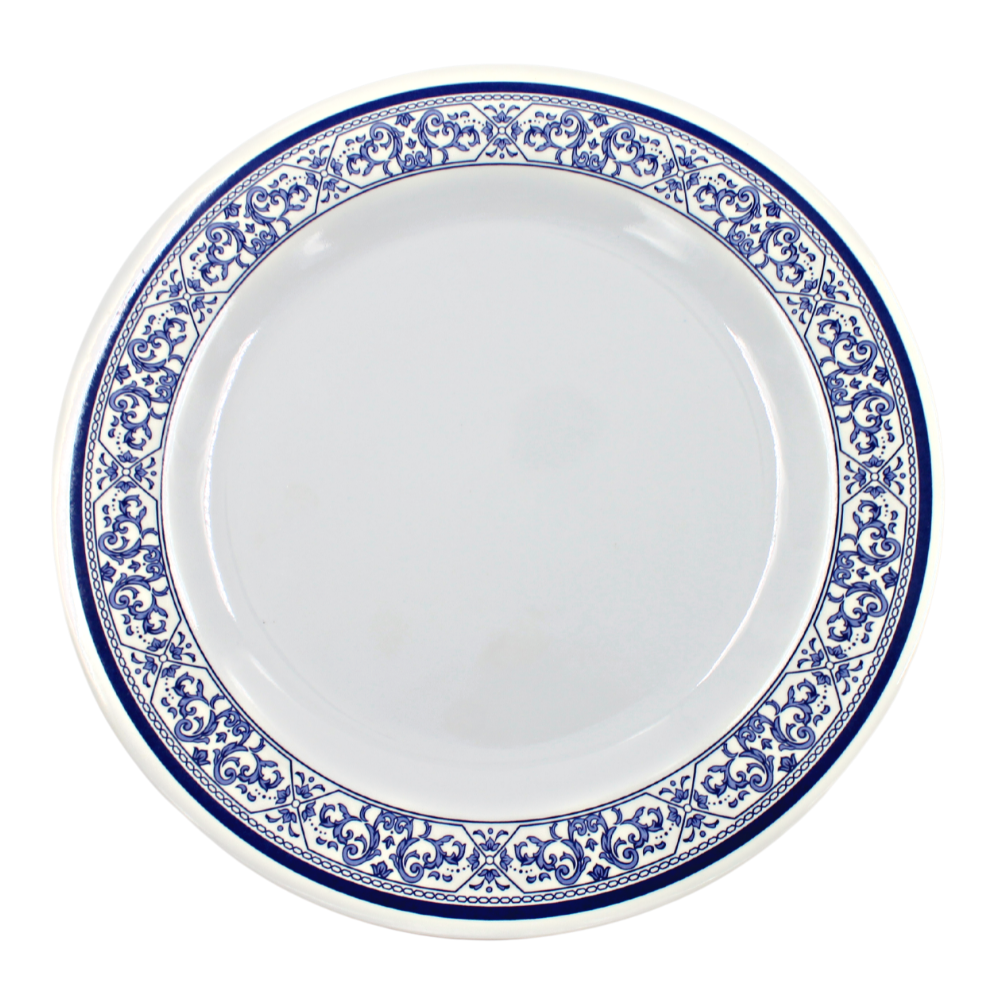 Plato extendido 11" 28 cm melamina Talavera azul