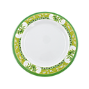 Plato extendido 9" 22.5 cm melamina Bambú Verde Clorofila