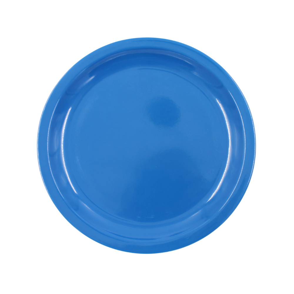 Plato extendido 9" 22.5 cm melamina azul
