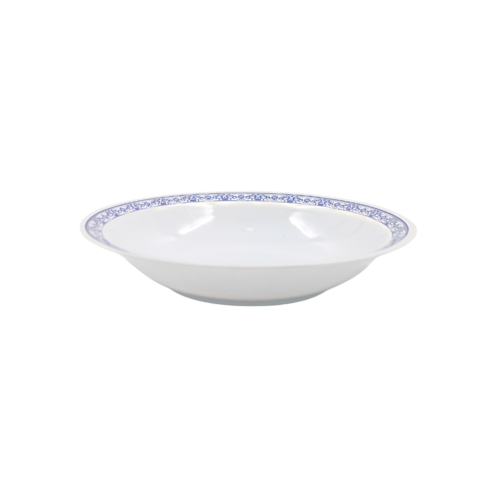 Plato Hondo 8" 20 cm Melamina Dec. Talavera Azul