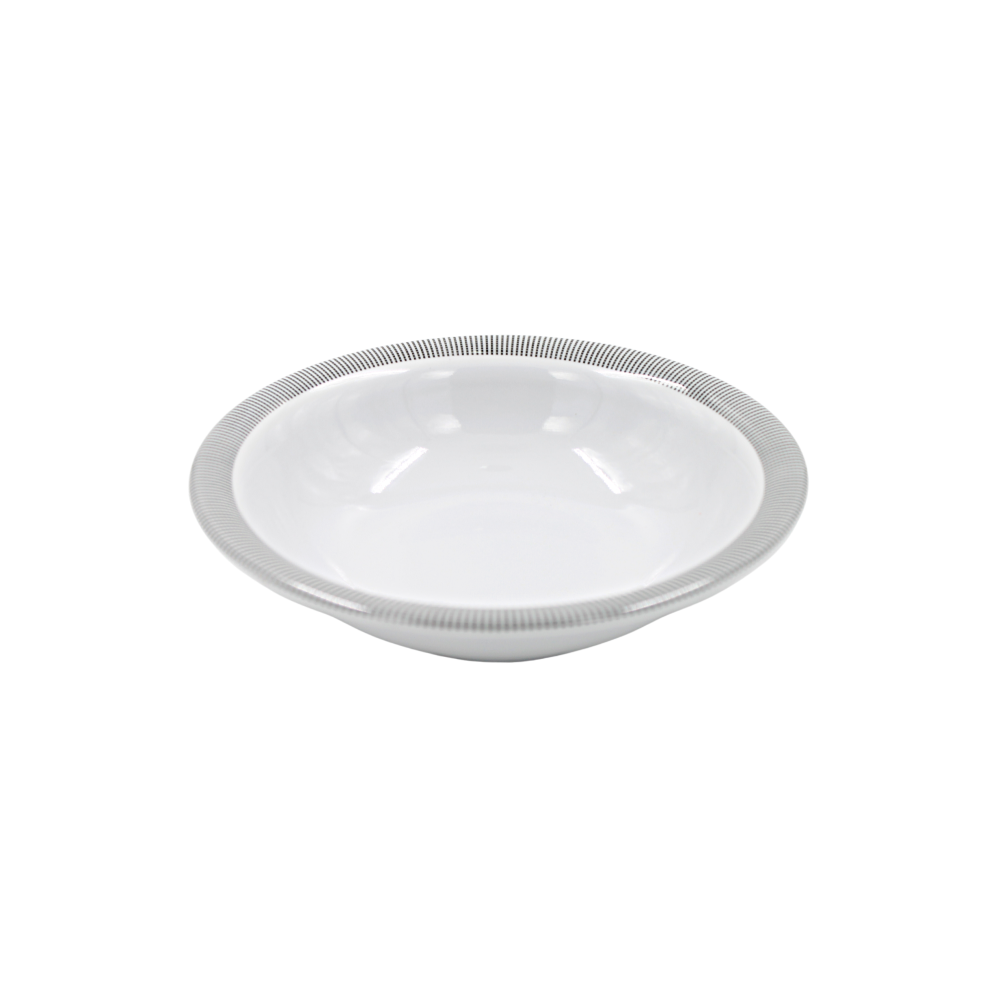 Plato sopero 7.5" 19 cm melamina Premium Elegantza Gris