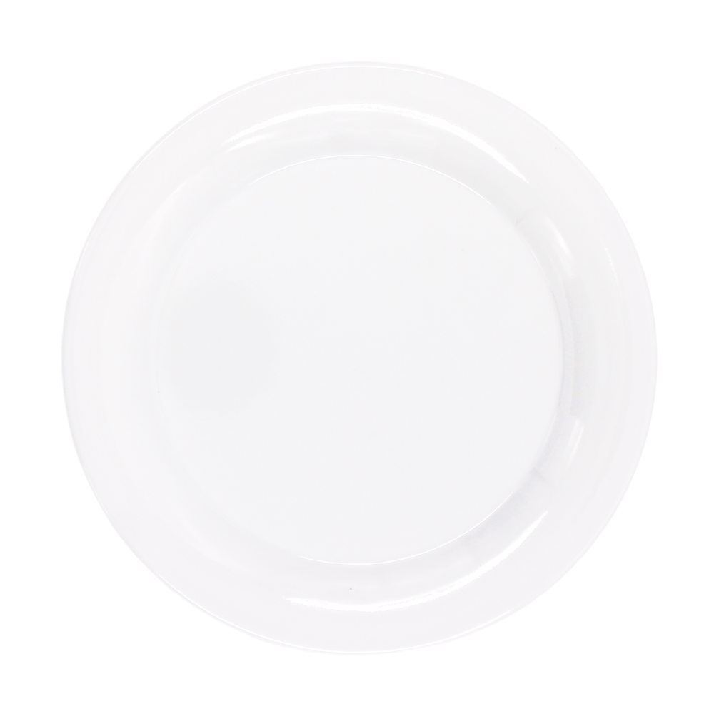 Plato trinche 10" 26 cm melamina blanca