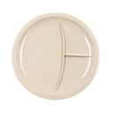 Plato trinche con 3 divisiones 10" 25 cm melamina beige