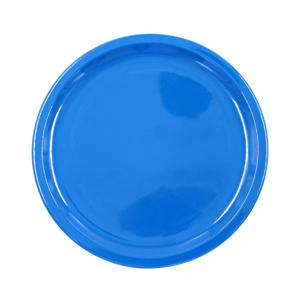 Plato trinche extendido 10" 25 cm melamina azul