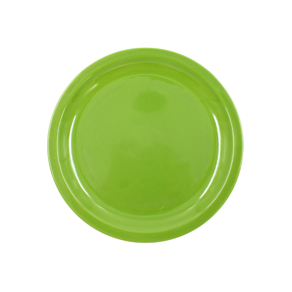 Plato trinche extendido 8" 20 cm melamina verde