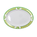 Plato oval 10" 25.5 cm melamina Bambú Verde Clorofila