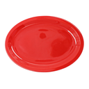 Plato oval 11.5" 29 cm melamina rojo