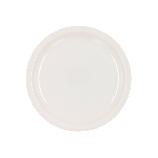 Plato Trinche 8 Melamina Blanca Domestica