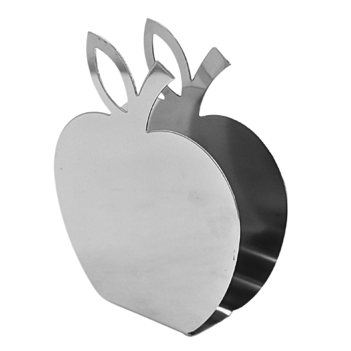 [1386158] Servilletero Manzana de Acero Inoxidable