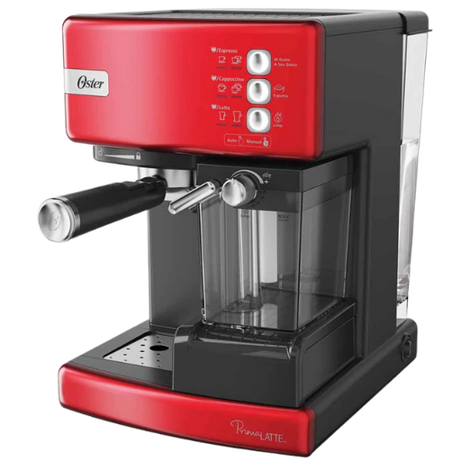 [1486244] Cafetera automática de espresso roja Prima Latte Oster (BAJA)