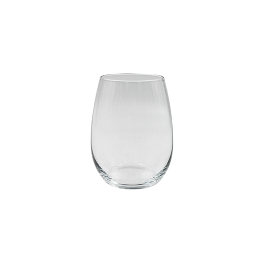 [1611017] Vaso de vidrio Amber Stemless 440 ml para vino Cristaglass