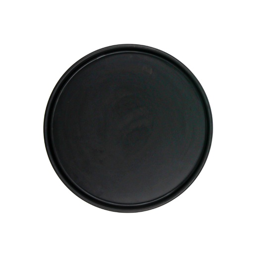 [1162818] Plato redondo Barcelona 23 cm Melamina negra mate