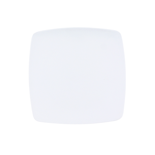 [1162831] Plato cuadrado Coupe 20 cm melamina blanca mate Tavola