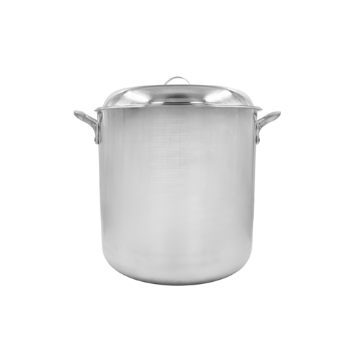 [1474170] Olla num 34 Aluminio Triple Fuerte con tapa abombada 31 litros @