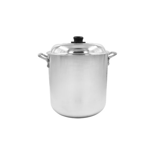 [1474172] Olla num 30 de aluminio triple fuerte con tapa abombada 21 litros @