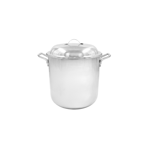 [1474173] Olla num 28 de aluminio triple fuerte con tapa abombada Con Capacidad de 17 litros @