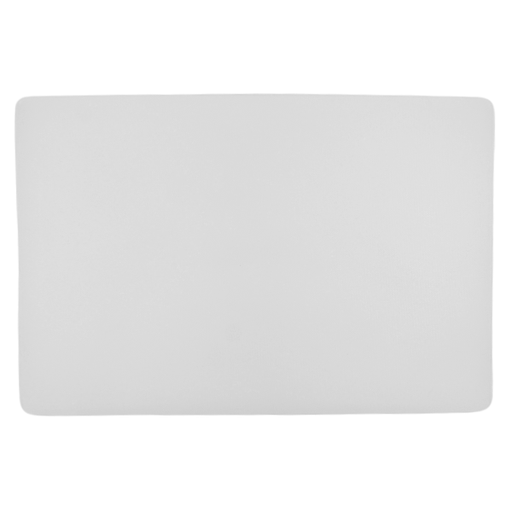 [1162882] Tabla para picar de plástico blanca 45X30X1.27 cm / 12"X18"X1/2"@