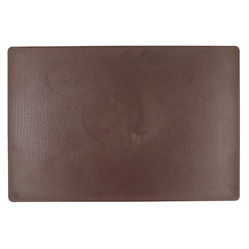 [1162883] Tabla para picar de plástico café 45x30x1.27 cm / 12"x18"x1/2"@